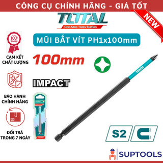 Mũi bắt vít ph1x100mm total tacim71ph1100 có nam châm