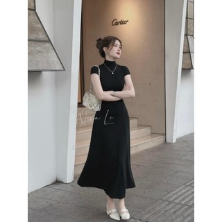 Đầm ba lỗ dáng dài cổ lọ (SN161)