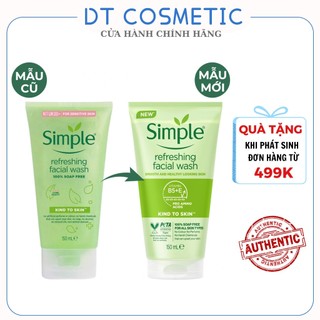 Sữa rửa mặt Simple cho da dầu mụn - Sữa rửa mặt trắng da chính hãng 150ml
