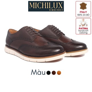 Giày sneakers michilux nam brogue derby chsn1