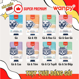 Pate Wanpy Cho Mèo Gói 80g Đủ Vị