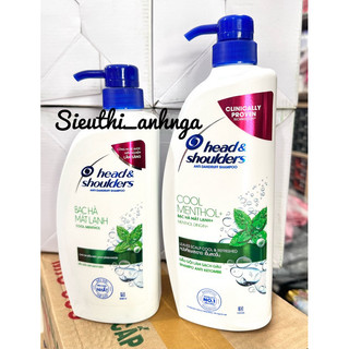 Dầu Gội Head & Shoulders 625ml/850ml Bạc Hà