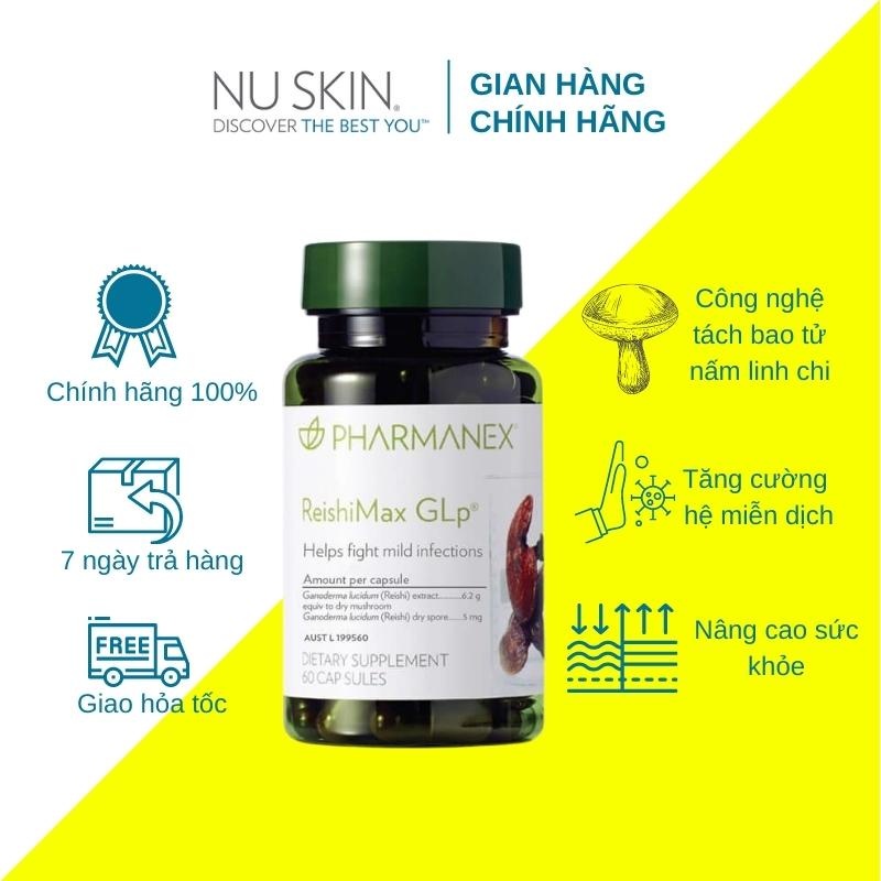 Thực Phẩm bảo vệ sức khỏe ReishiMax GLp 60v Nuskin