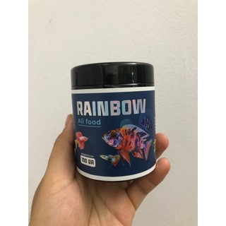 Thức Ăn Rainbow Mẫu mới 100G Cám cá Rainbow Lên Màu Cho Cá Ali và các loại cá cảnh