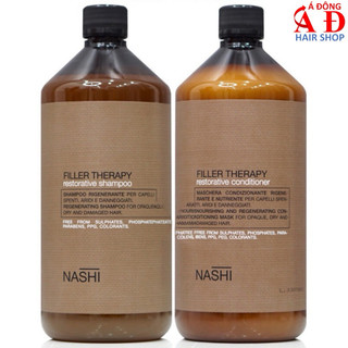 Bộ dầu gội xã siêu phục hồi nashi filler therapy chăm sóc tại nhà 1000mlx2