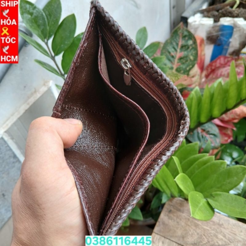 VÍ NAM DA CÁ SẤU 2 MẶT THẬT 100% .DA CÁ LỰA ĐẸP HÀNG LOẠI 1.BÓP NAM CÁ SẤU 2 MẶT.