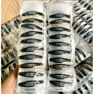 Sỉ 1 vỉ kẹp mái tách đen