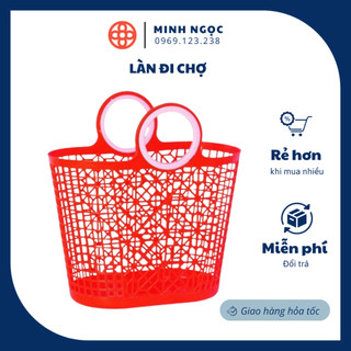 Làn đi chợ nhựa việt nhật, làn dùng để đi chợ, mua đồ- nhựa việt nhật
