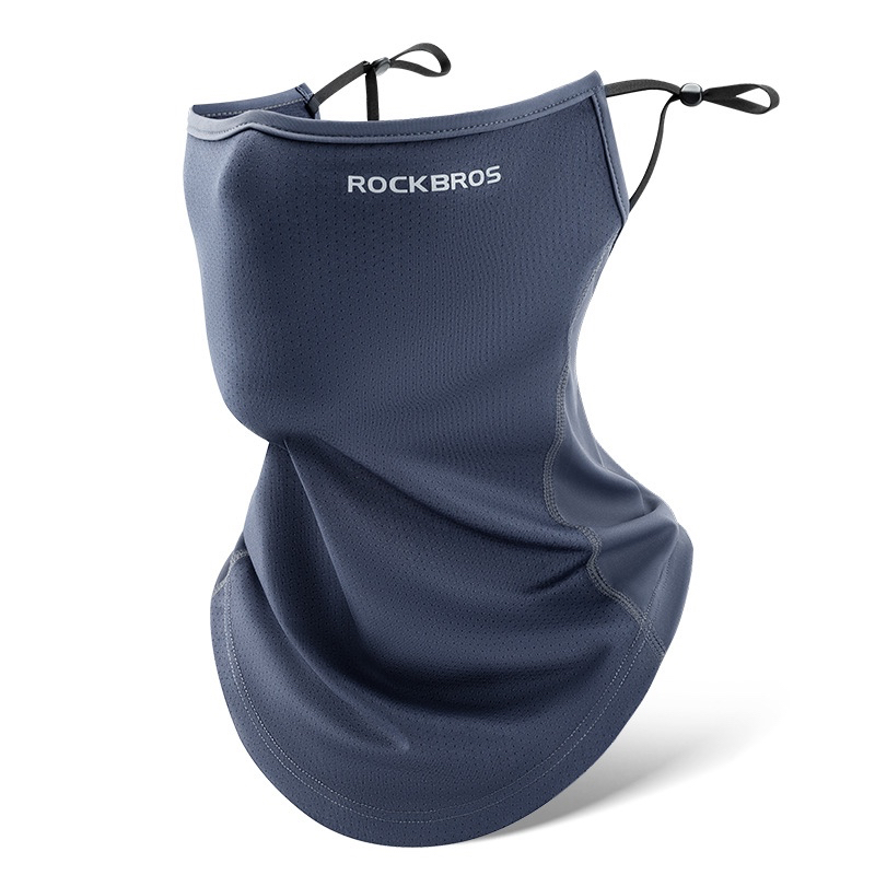 Khẩu Trang Lụa Lạnh Chống Tia UV Thoáng Khí Quai Đeo Che Thêm Vùng Cổ RockBros