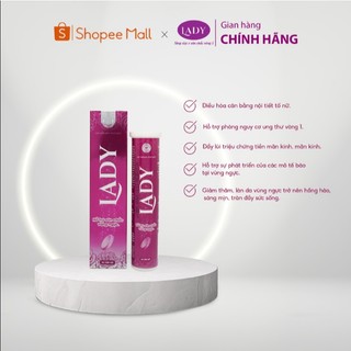 [HÀNG CHÍNH HÃNG] Combo Kem + Viên Sủi, Kem nở ngực LADY Giúp tăng săn chắc vòng 1 an toàn, Tăng Cường Nội Tiết Tố Nữ