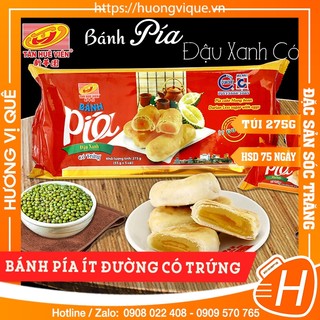 Bánh pía ít đường có trứng - túi 275g - đặc sản sóc trăng