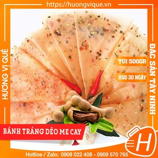 Bánh tráng dẻo me cay - túi 500g - đặc sản tây ninh