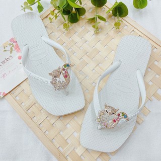 DÉP ĐẾ VUÔNG TRẮNG + CHARM 01