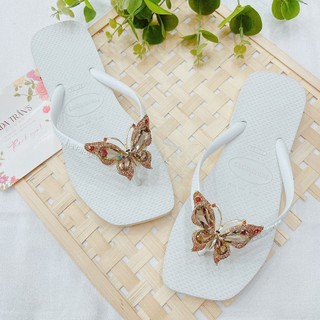 DÉP ĐẾ VUÔNG TRẮNG + CHARM 01