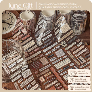 Sticker quotes phong cách vintage trang trí sổ, thiệp, scrapbook