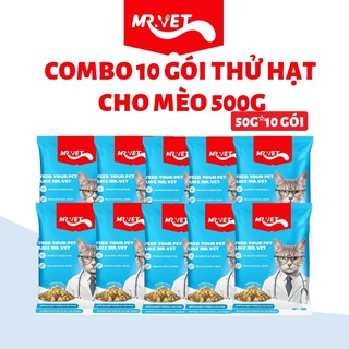Thức ăn cho mèo mrvet combo 10 gói hạt cho mèo holistic với 30% protein, dùng cho mèo mọi lứa tuổi