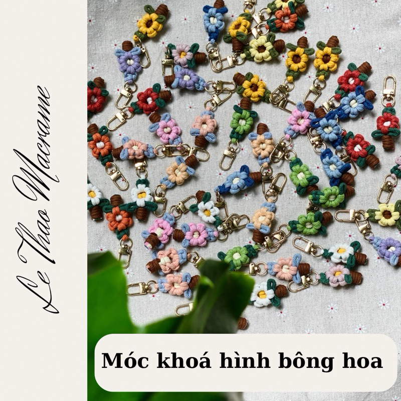 Móc khoá hình bông hoa [Ảnh Thật - Có Sẵn]