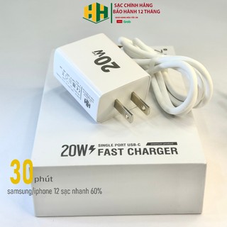 Bộ sạc nhanh QC20W/B43, riêng cho nhà táo từ ip6 - 12promax. không nóng máy, an toàn, ổn định Bảo hành 1 năm HH