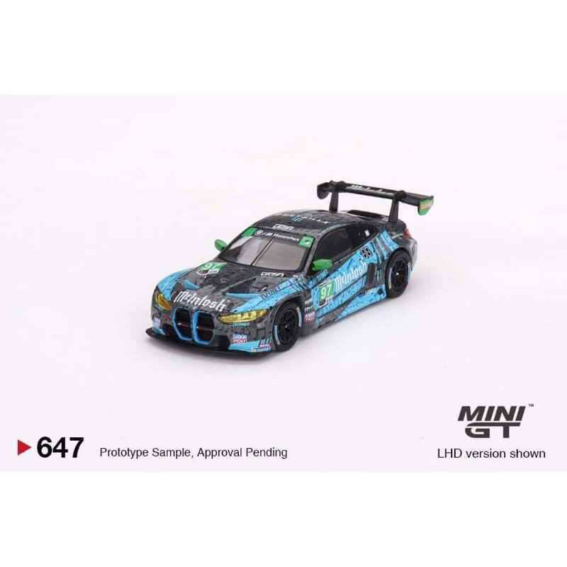 Xe mô hình MINI GT 1/64 BMW M4 GT3 #97 Turner Motosport  IMSA 2023 Laguna Seca GTD 2nd