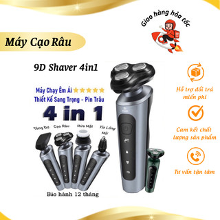 Máy Cạo Râu 9D Shaver 4in1 polka.store Tặng Kèm 6 Phụ Kiện Cao Cấp Bảo Hành 12 Tháng
