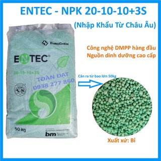 (500g) Phân ENTEC NPK 20-10-10 Nhập Khẩu Châu Âu, bật chồi, bung đọt, xanh cây, mướt lá, mập thân