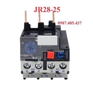 Rơ le nhiệt LR2-D33, JR28-25 Cho khởi động từ CJX2, 1.6-2.5A, 2.5-4A, 4-6A, 7-10A, 12-18A, 17-25A, 23-32A