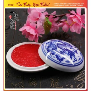 Mực dấu chu sa hũ sứ đường kính 7cm