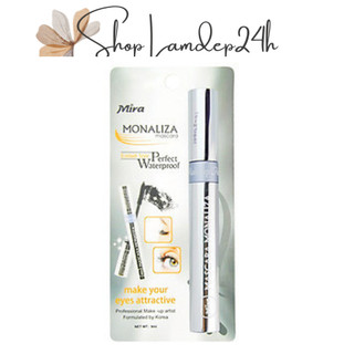 Mascara không trôi giúp cong mi 12h Mira Monaliza 9ml (Hàn Quốc)