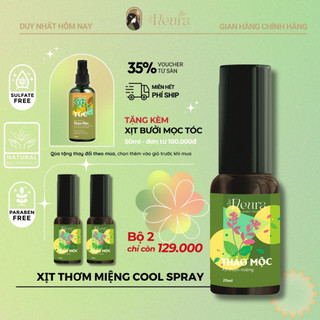 Xịt Thơm Miệng Cool Spray The Fleura , Xịt Thơm Miệng, Khử Mùi Hôi Vị Bạc Hà Cam Thảo An Toàn