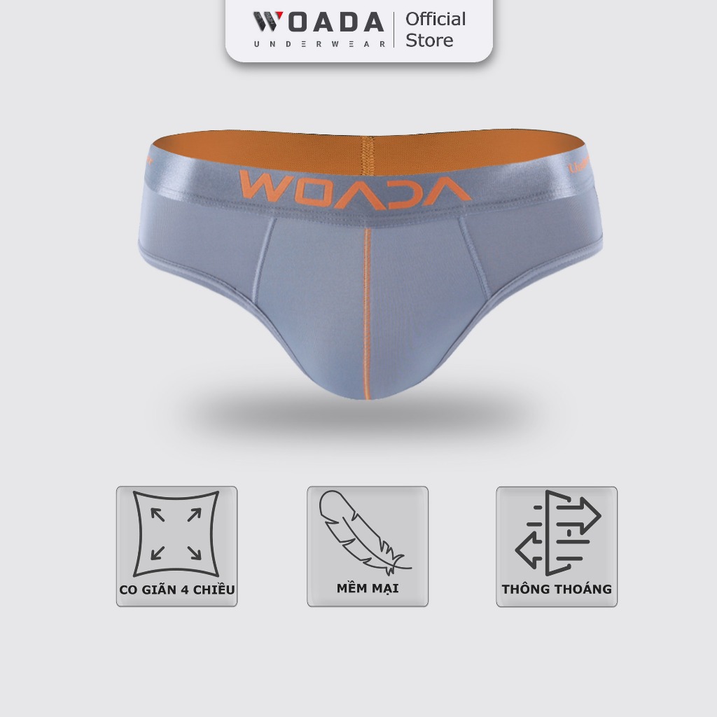 Quần Lót Nam Dáng Brief Chất Liệu Thun Lạnh 4 Chiều Thoáng Mát Thương Hiệu Woada LK130