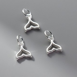 Charm treo đuôi cá heo cách điệu đơn giản bạc 925 - Tổng Kho Sỉ Charm Bạc