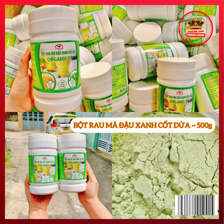 Bột Rau Má Đậu Xanh Cốt Dừa, Hộp 500gr, Phong Vân Fresh Food
