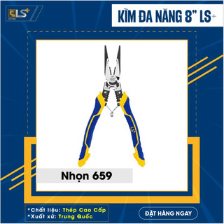 Kìm đa năng 8in cắt,nhọn,điện tuốt dây điện thép cao cấp