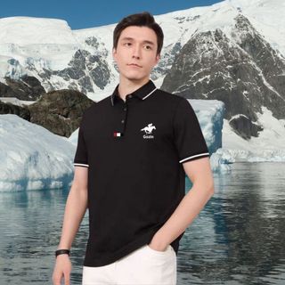 Áo Polo nam Thêu cao cấp GOZIN SHOP Mã Đáo Thành Công - Áo thun polo vải cá sấu cotton CVC thoáng mát JA09