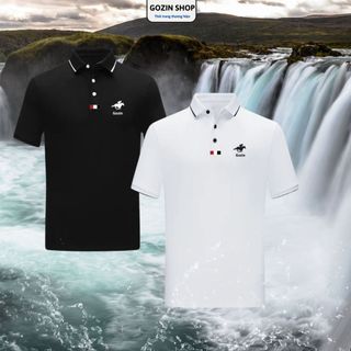 Áo polo nam GOZIN SHOP cao cấp Thêu vải cá sấu cotton CVC thoáng mát, sang trọng -Polo ITALY HORSE 09