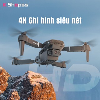Flycam E88 pro 4K quay phim chất lượng cao khoảng cách bay 800m quay phim không rung tín hiệu truyền 5G WIFI