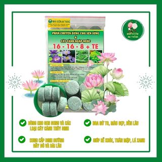 Phân bón thủy sinh cho hoa sen, hoa súng và cây ngập nước giúp xanh lá, mập cây, hoa đẹp lâu tàn