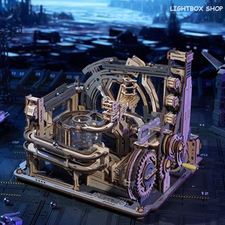 Mô hình robotime rokr marble spaceport marble run 3d tự lắp ráp bằng gỗ lgc01. có tự động bằng điện