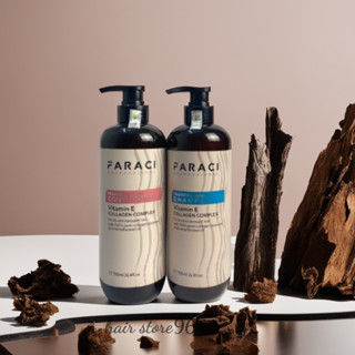  Cặp dầu gội siêu mềm mượt  phục hồi  kích thích mọc tóc chống rụng FARACI 750 ml 