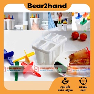 Làm kem Bear2hand Khuôn làm kem que Nhật Bản tiện lợi đẹp mắt