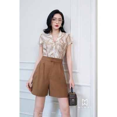 Quần Short Nữ MY WAY Hai Cúc Đi Chơi Dạo Phố Sang Trọng 1MS02356w