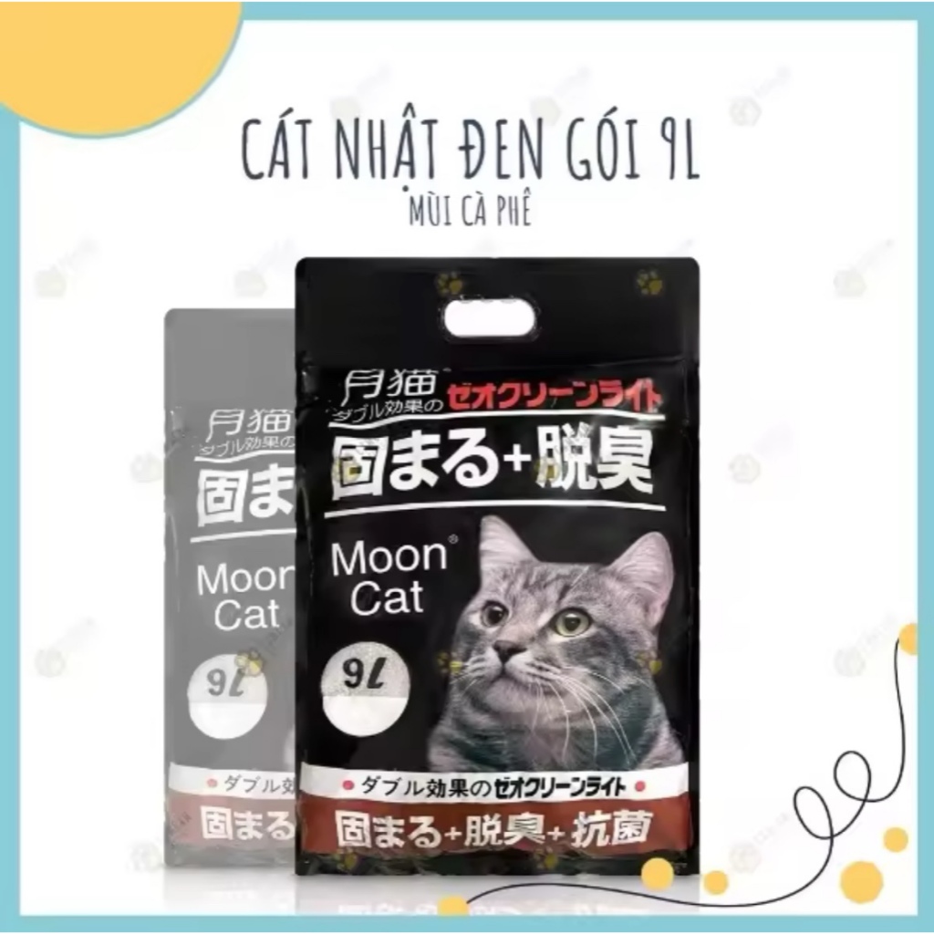 [9L] Cát vệ sinh Nhật Đen Mooncat dành cho mèo chính hãng - Lna