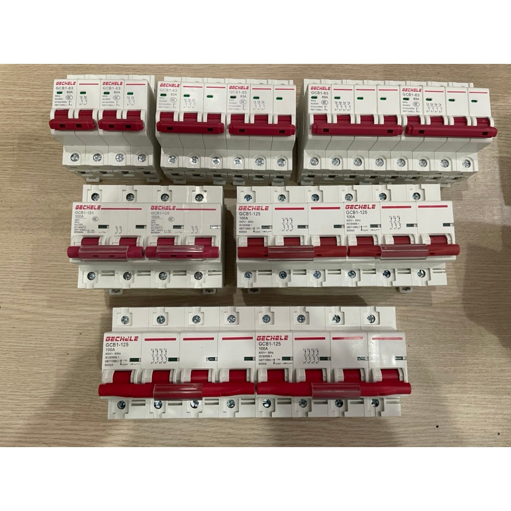 Attomat đảo chiều 2P/3P/4P 100A, Cầu dao đảo chiều 2P/3P/4P 100A GCB1-125 Gechele