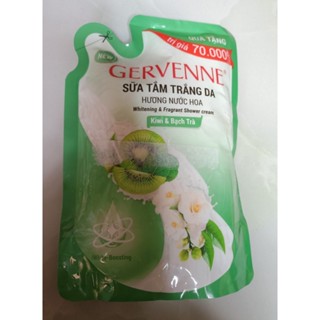  Túi sữa tắm Gervenne Hương Kiwi Bạch Trà 600g 