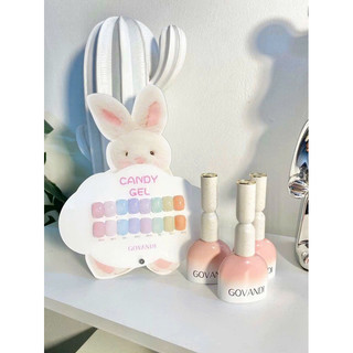 Sét sơn gel thạch pastel govandi 8 chai kèm bảng màu / thạch pastel govandi 8 tone màu hót có bảng đi kèm
