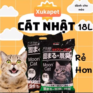 [18L] Cát vệ sinh Nhật Đen Mooncat Lna dành cho mèo cao cấp