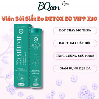 Viên sủi giảm mỡ Detox Eo Vipp x10, detox giảm cân siết eo detox giảm mỡ bụng tuýt 20 viên