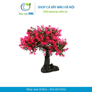 Cây nhựa dáng bonsai trang trí bể cá | Trang trí thủy sinh