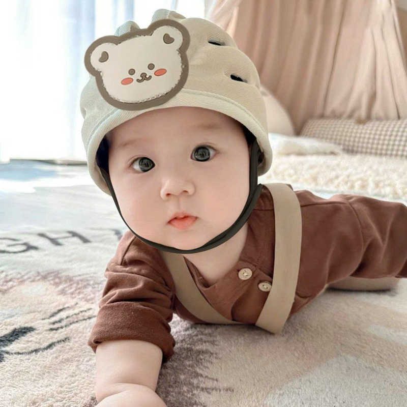 Mũ bảo vệ đầu, Mũ Bảo Hiểm Đi Xe Máy Thoáng Khí Cho Bé Tập Bò Tập Đi từ 6-36 tháng