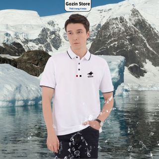 Áo Polo Nam GOZIN STORE chất thoáng khí thoải mái vải cotton trơn BASIC -JA09